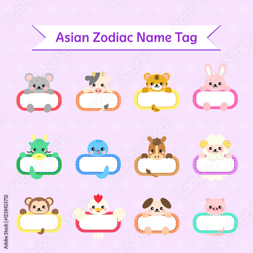 2025 Asian Jodiac Sign (8) - name tag