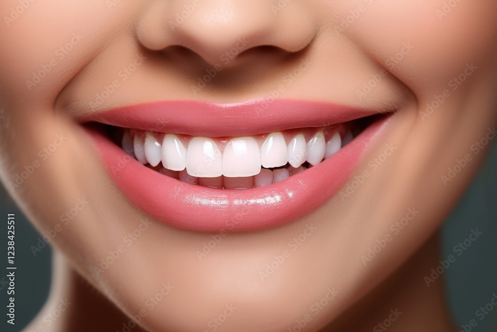 Close-up of a Healthy Smile with Bright White Teeth, Perfectly Aligned, and Natural Beauty Radiating Confidence and Charm Close-up of a Healthy Smile with Bright White Teeth, Perfectly Aligned, and Natural Beauty Radiating Confidence and Charm