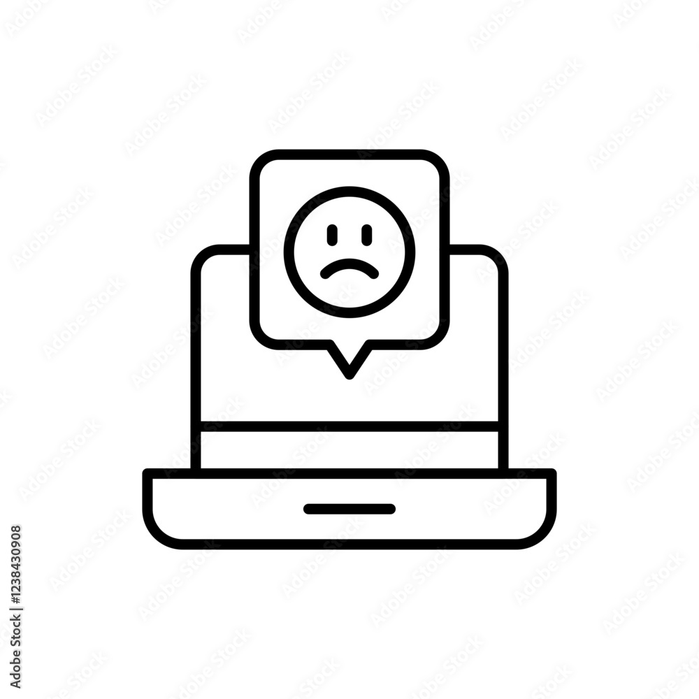 Laptop review outline icons, minimalist vector illustration ,simple transparent graphic element .Isolated on white background Laptop review outline icons, minimalist vector illustration ,simple transparent graphic element .Isolated on white background