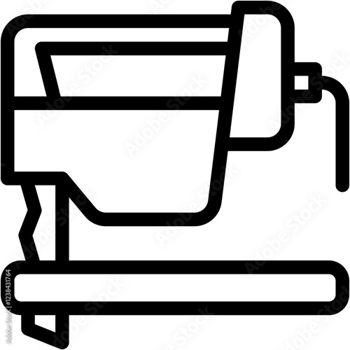 Vector Icon Fretsaw, Construction And Tools, Carpentry, Technology, Tools And Utensils