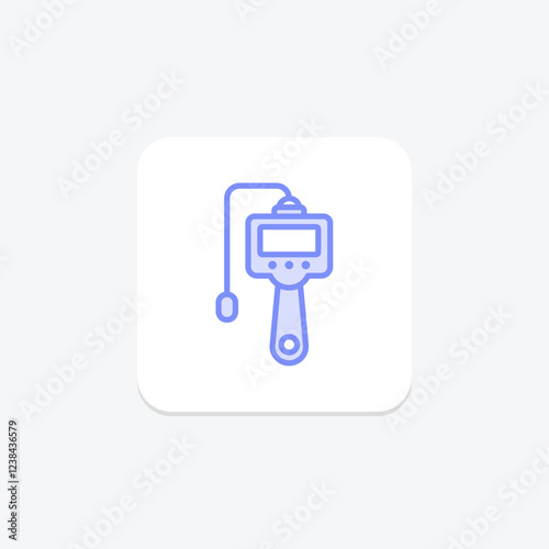 Inspection Camera duotone line icon, vector, pixel perfect, illustrator file