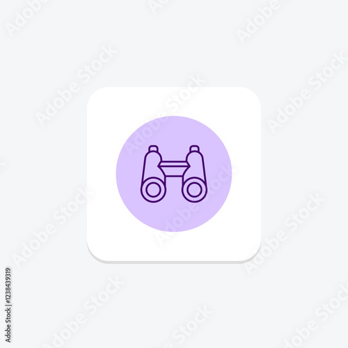 Binoculars pentaglow, vector, pixel perfect, illustrator file