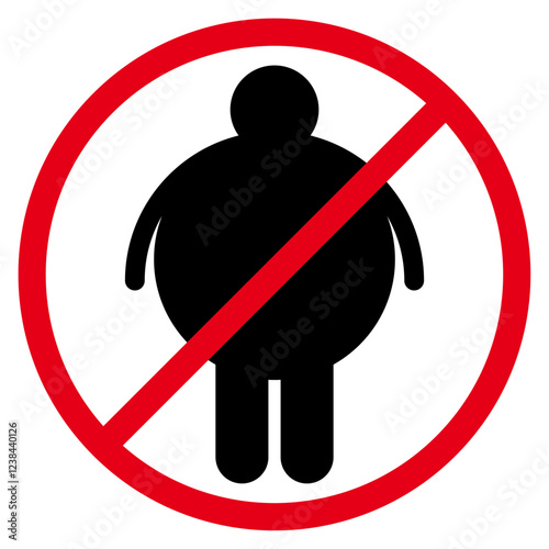 World Obesity Day black vector typo Logo Black Color