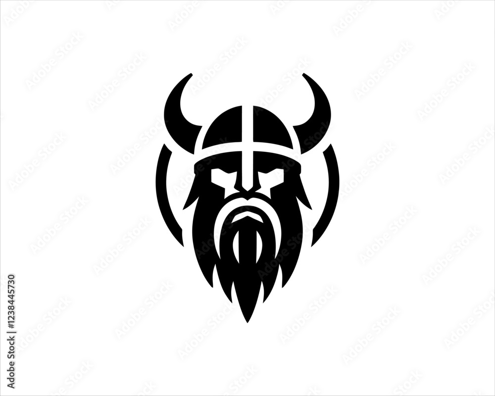 Fototapeta premium Viking Logo Design Template
