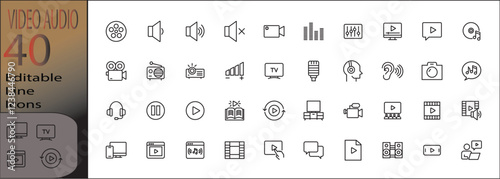 video audio icon set cannot be edited already expanded and merged