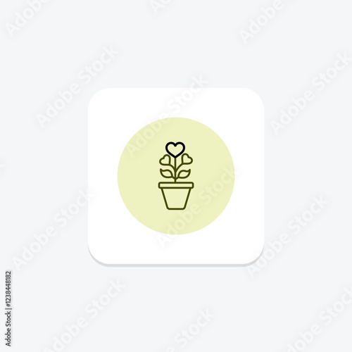 Growing Love pentaglow, vector, pixel perfect, illustrator file