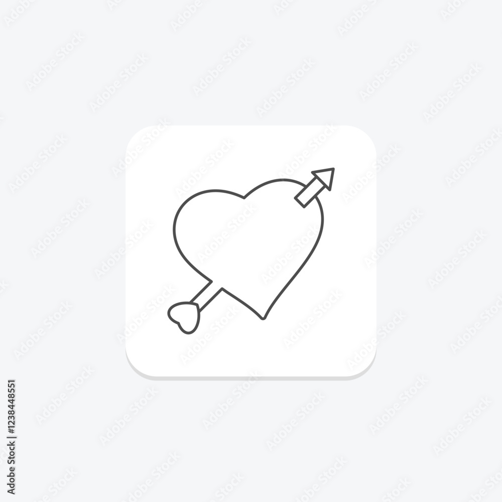 Cupid thinline icon, vector, pixel perfect, illustrator file Cupid thinline icon, vector, pixel perfect, illustrator file