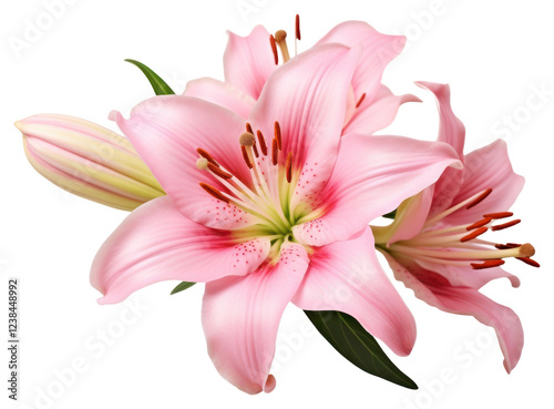 PNG A Pink Lily Flower flower lily blossom.