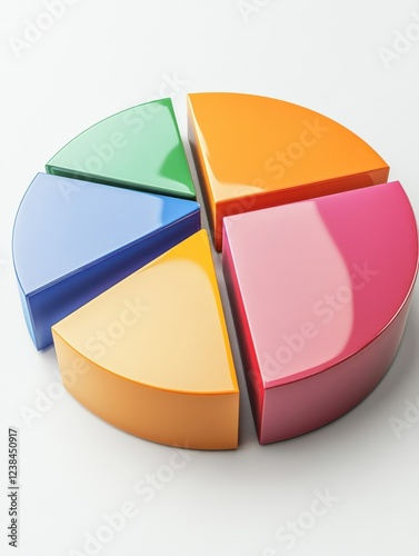 A financial pie chart with a focus on expense categories, featuring distinct color-coded segments and a legend for easy interpretation, on a sleek, white background.