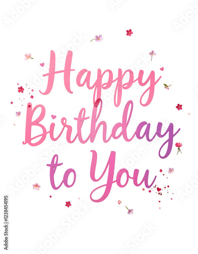 Happy birthday to you greeting card 