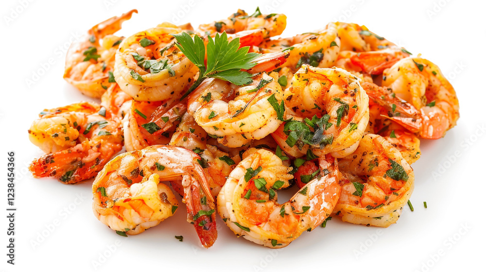 Fresh fried prawn shrimp with garlic Fresh fried prawn shrimp with garlic
