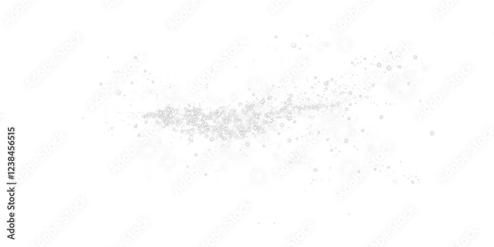 Obraz premium White sparks of dust and white stars shine with special light. Christmas light effect. White sparkling particles of magic dust. PNG.