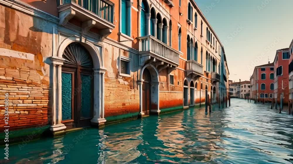 Stunning street in Venice Italy on a sunny summer day
Stunning street in Venice Italy on a sunny summer day