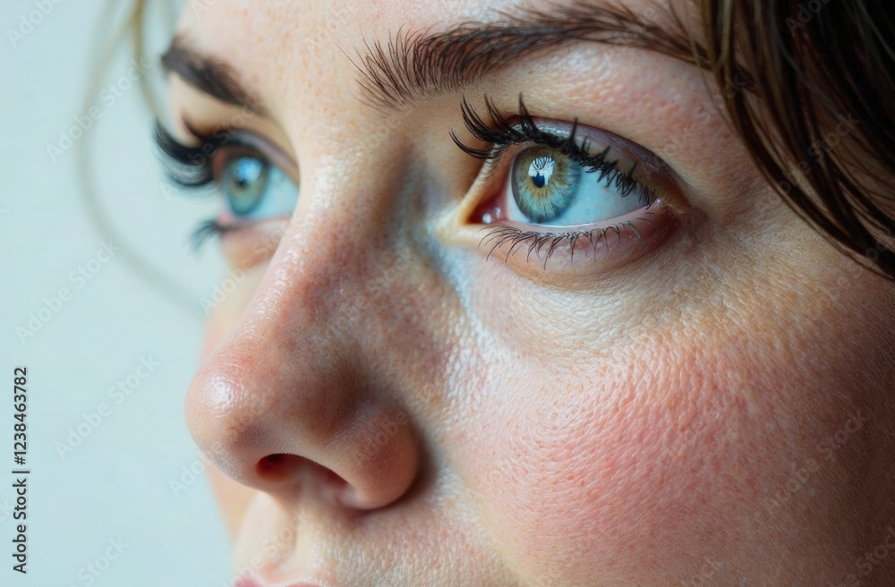 Fototapeta premium The woman's Eyes and Light