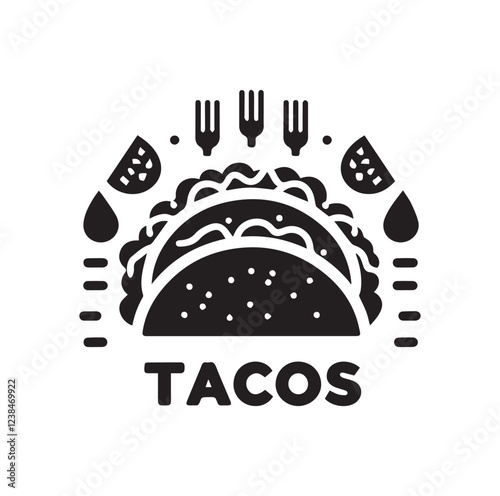 A Tacos vector silhouette SH