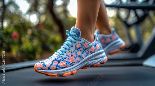Floral Running Shoes: A Vibrant, Active Lifestyle Design