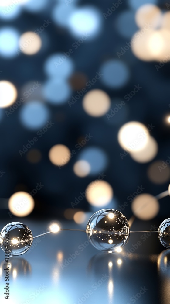 Captivating abstract background featuring shimmering orbs and bokeh lights designed for creative projects Captivating abstract background featuring shimmering orbs and bokeh lights designed for creative projects