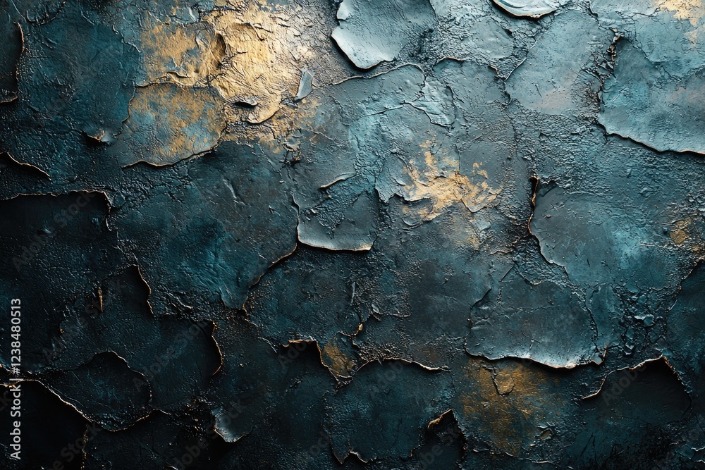 Dark Teal Gold Textured Abstract Background Dark Teal Gold Textured Abstract Background