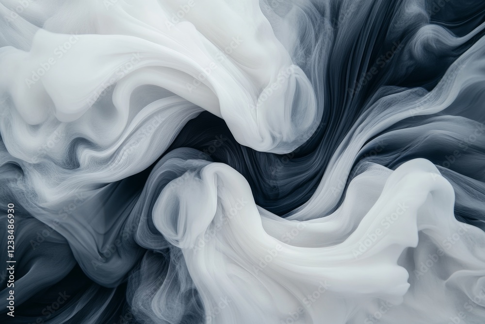 A hyper-realistic close-up of ink slowly spreading throughout a glass of water, creating mesmerizing swirling patterns A hyper-realistic close-up of ink slowly spreading throughout a glass of water, creating mesmerizing swirling patterns