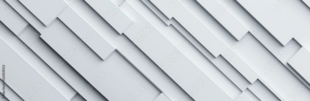 Obraz premium White abstract geometric surface creating dynamic pattern