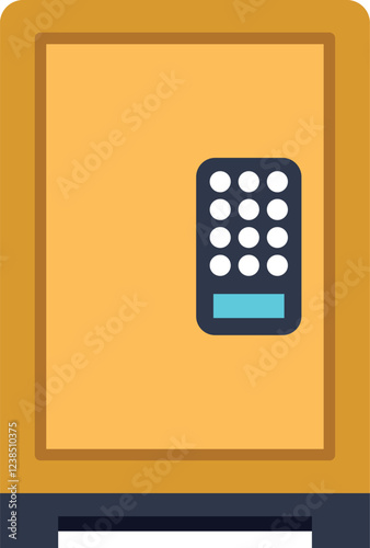Secure metal strongbox featuring an electronic keypad lock for enhanced protection of valuables
