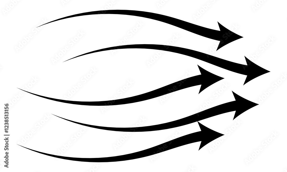Hand drawn black arrows collection Set, simple flat curved arrows isolated on white background. Vector set of trendy long Direction arrows left and right in flat style, eps10 Hand drawn black arrows collection Set, simple flat curved arrows isolated on white background. Vector set of trendy long Direction arrows left and right in flat style, eps10