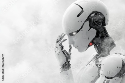 A futuristic robot adjusting its form and tools to perform different tasks, representing ultimate versatility in technology