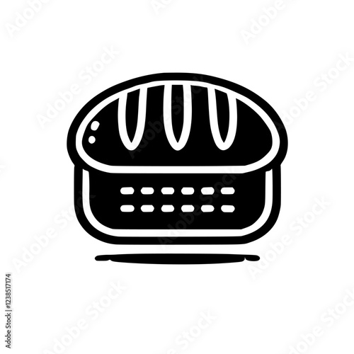 A delectable loaf of bread, freshly baked and ready to be enjoyed. This image is perfect for bakery websites, cookbooks, and food blogs.