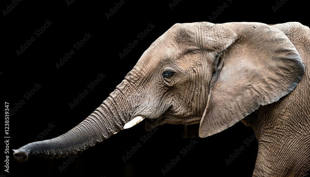 Obraz premium elephant on black