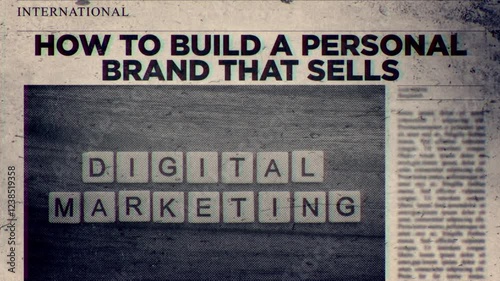 Wallpaper Mural How to Build a Personal Brand That Sells Title on Newspaper headline Style   Torontodigital.ca