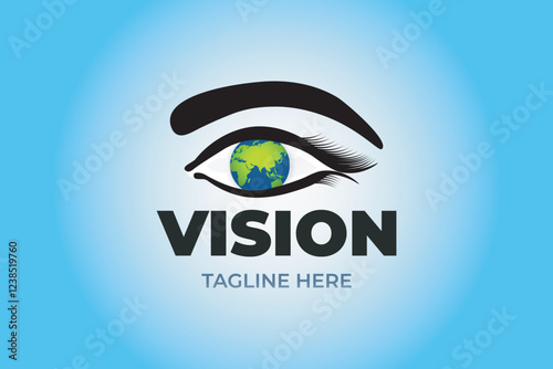 Vision logo design. Eye design.