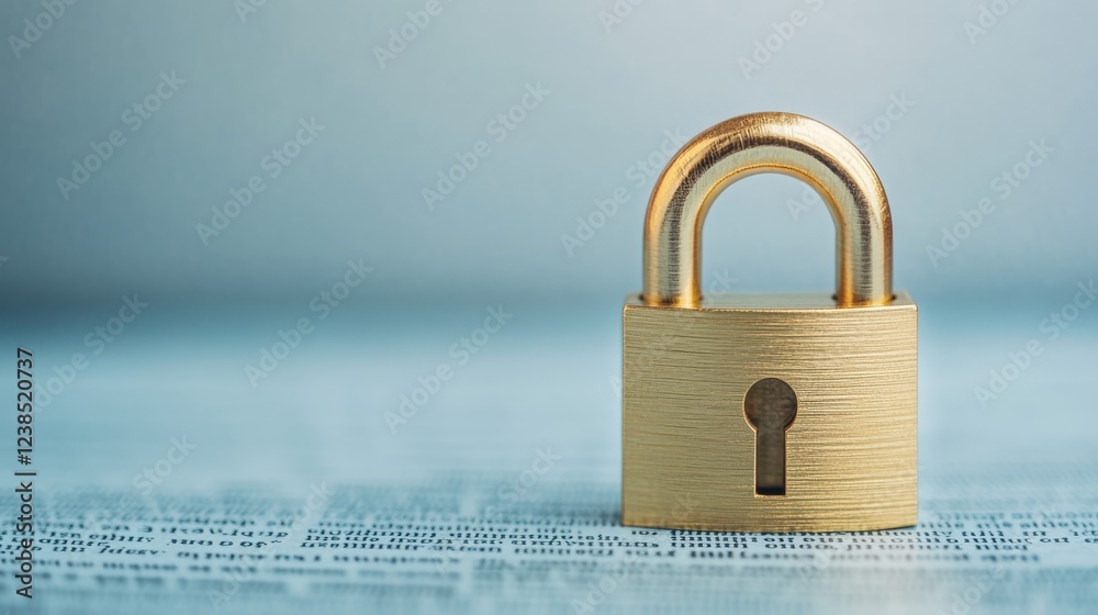 Trade Policy Document with Locked Padlock Symbol Representing Trade Limitations and Regulatory Restrictions in a Professional Setting Trade Policy Document with Locked Padlock Symbol Representing Trade Limitations and Regulatory Restrictions in a Professional Setting