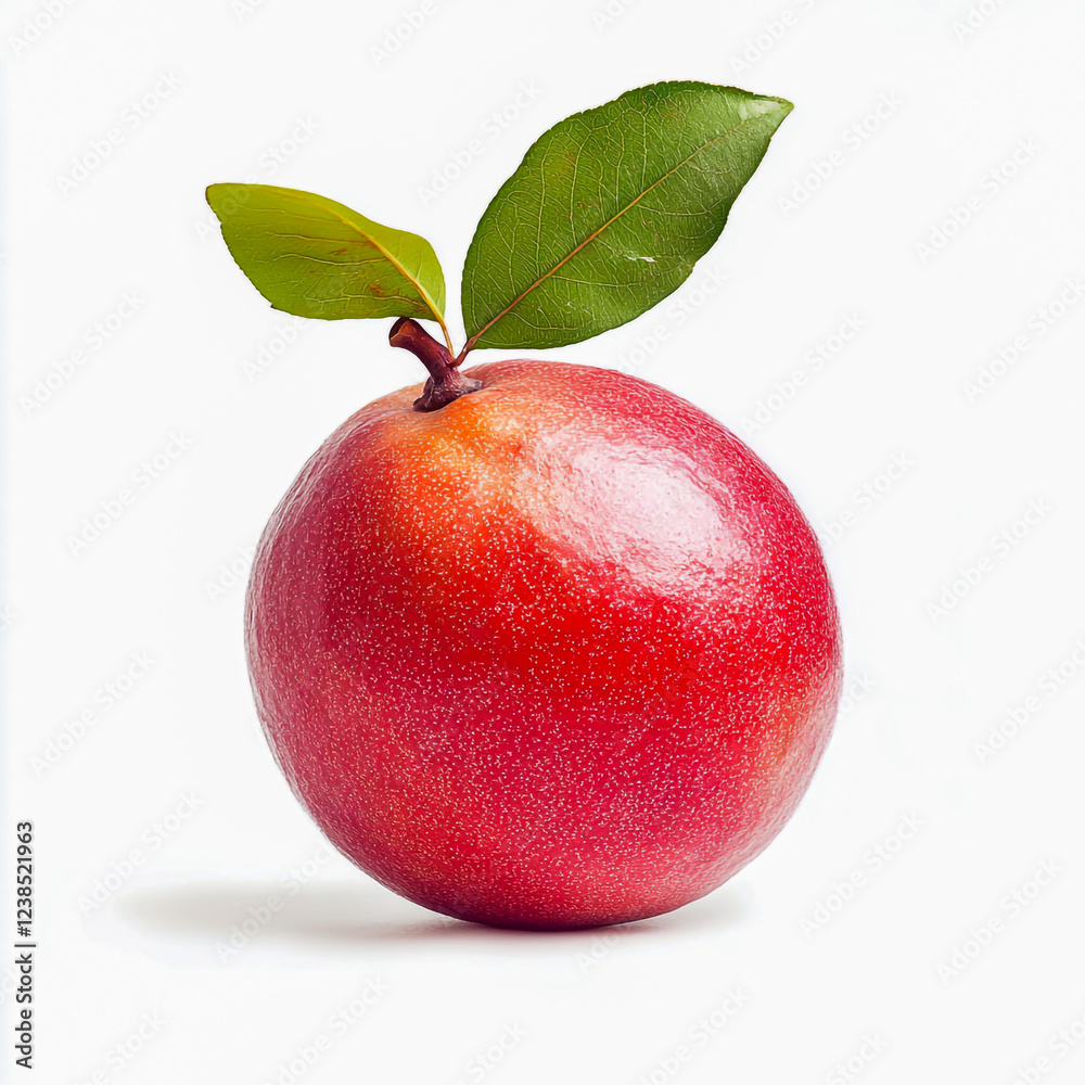 A fresh guava isolated on white background A fresh guava isolated on white background