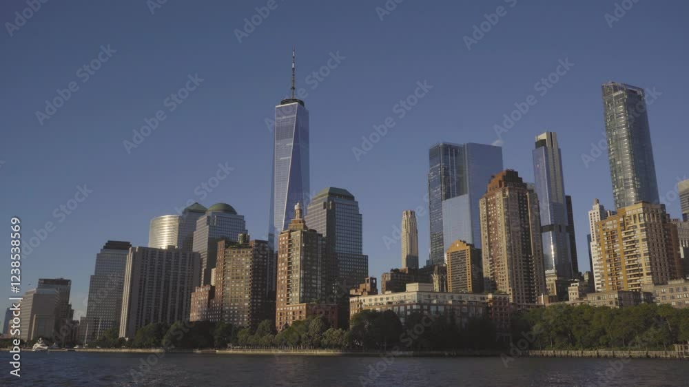One World Trade Center and Manhattan Skyline from the Hudson in New York