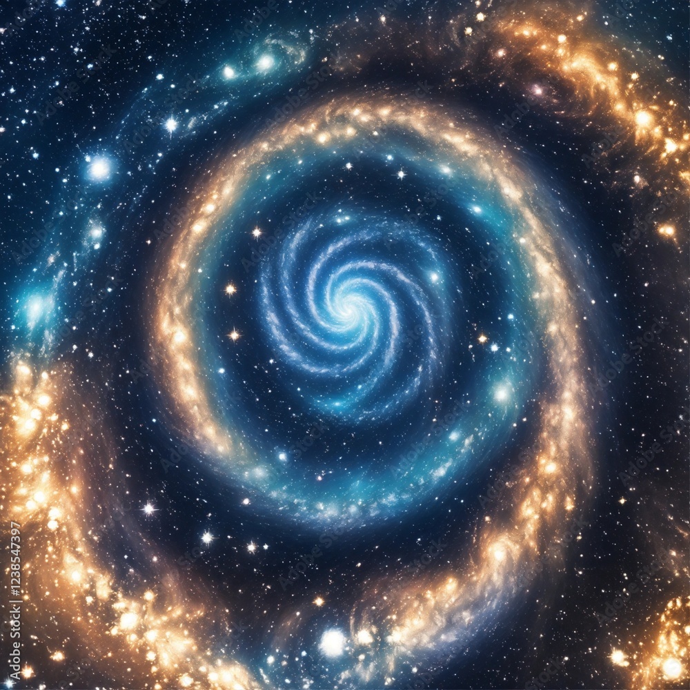 Obraz premium spiral galaxy background