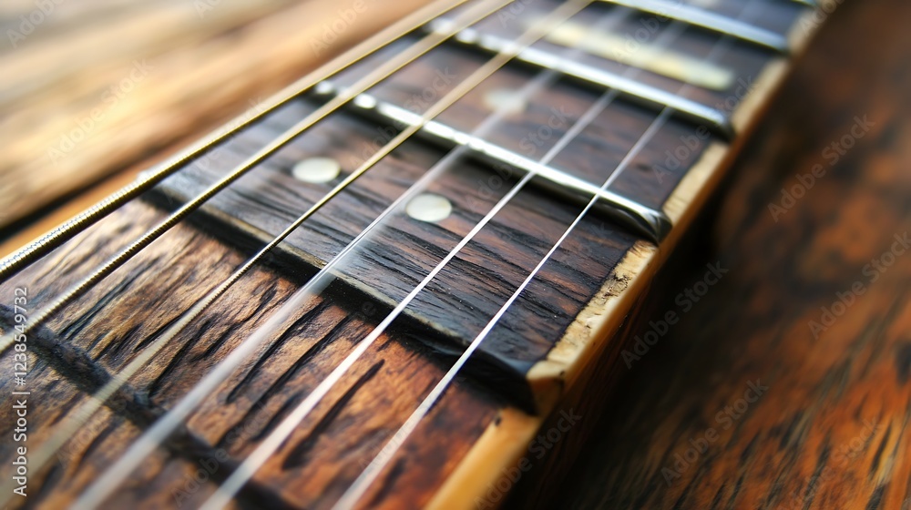 Happy music experience guitar close-up artistic content warm environment creative viewpoint Happy music experience guitar close-up artistic content warm environment creative viewpoint