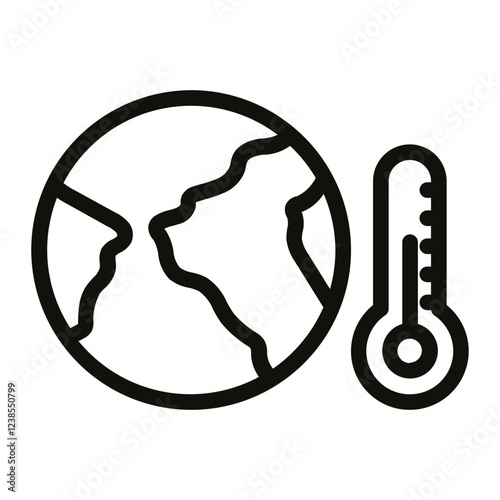 geothermal Renewable energy Line icon