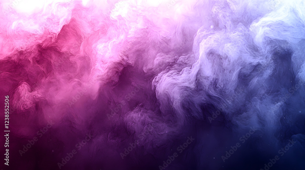 Fototapeta premium Abstract colors blend seamlessly, creating a dreamy effect with swirling pink, purple, and blue hues