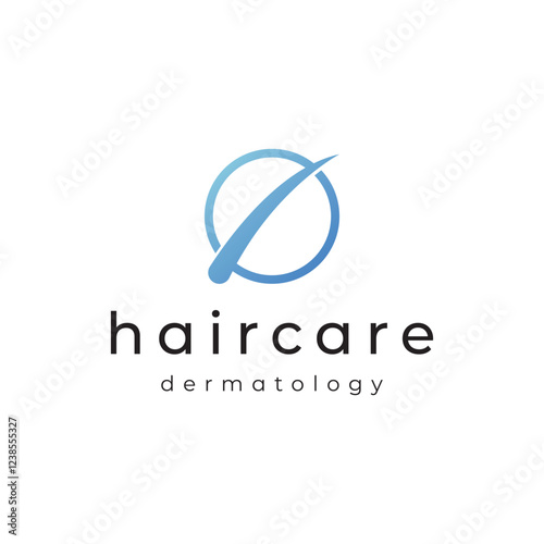 dermatology clinic hair care logo template design.Logo for business , clinic and symbol.