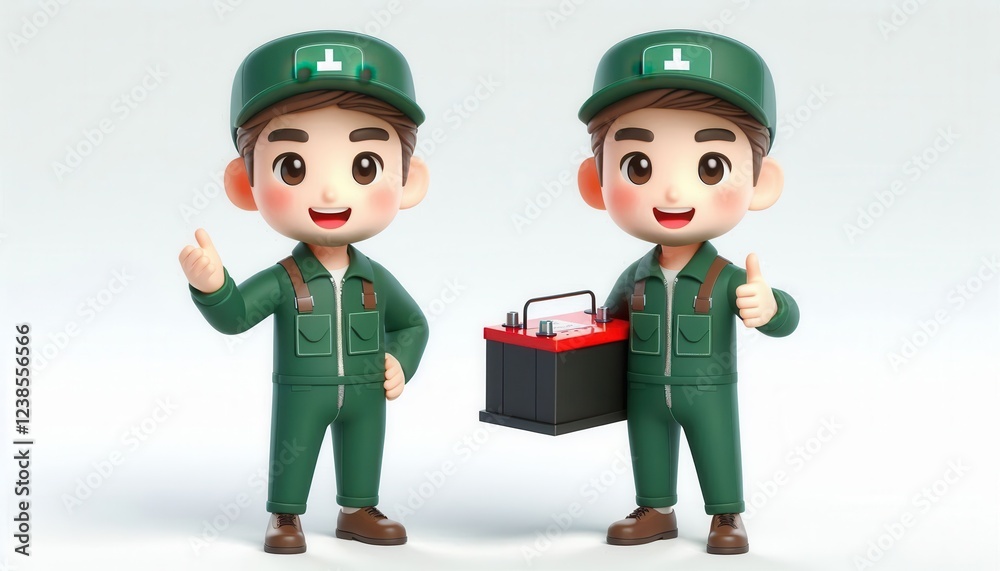 Battery maintenance tips for technicians workshop illustration indoor eye-level education Battery maintenance tips for technicians workshop illustration indoor eye-level education