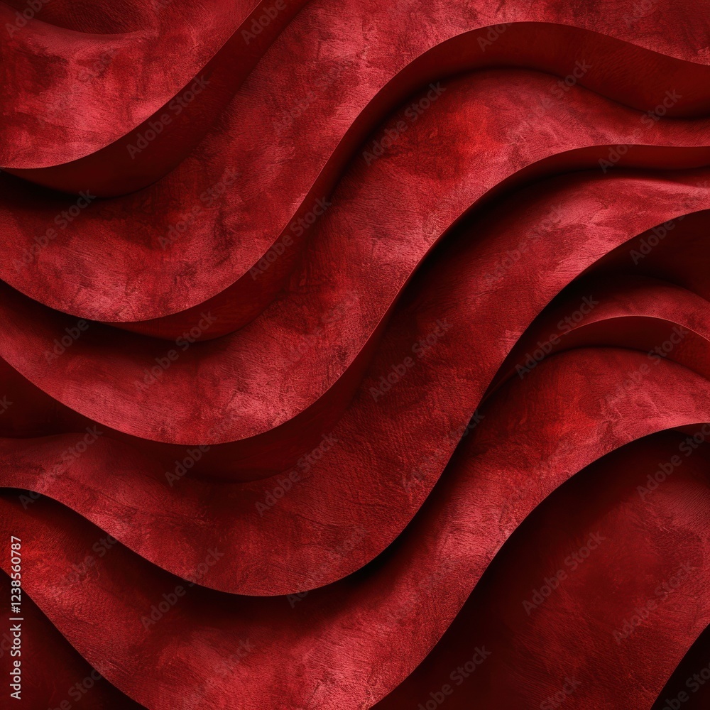 Fototapeta premium Rich Burgundy Felt Texture Background