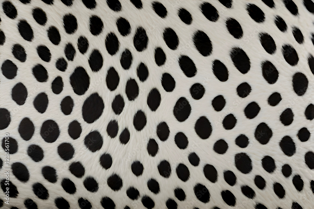 An illustration showcasing Dalmatian dog leather texture with distinct spots and smooth skin patterns. An illustration showcasing Dalmatian dog leather texture with distinct spots and smooth skin patterns.