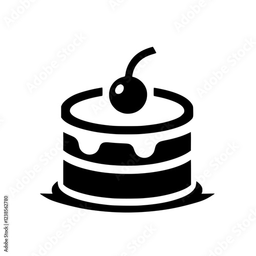 Delicious Cake Icon: A Sweet Treat for Your Website or App