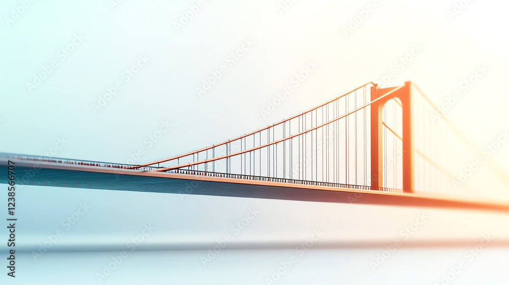 Obraz premium A bridge made of circuit boards