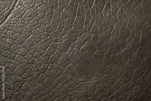 An illustration highlighting elephant leather texture with deep wrinkles and tough, detailed skin patterns. 