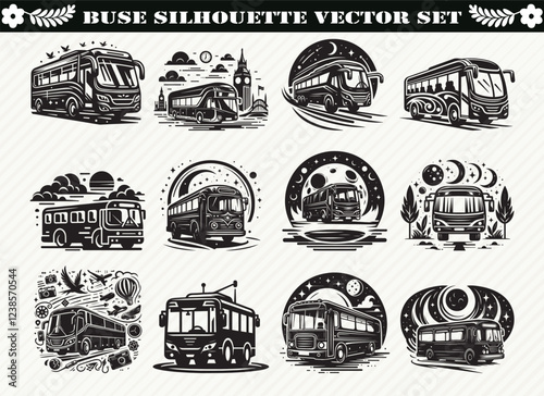 Buse Silhouettes: Vector Graphics for Design Projects