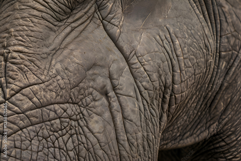 An illustration highlighting elephant leather texture with deep wrinkles and tough, detailed skin patterns. An illustration highlighting elephant leather texture with deep wrinkles and tough, detailed skin patterns.