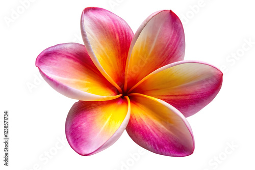 frangipani flower image isolated on transparent