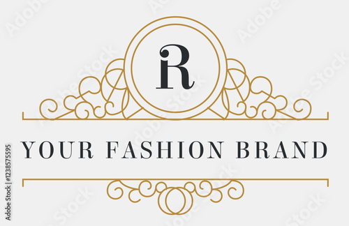 Luxus Label. Brand, Ornament (Vektor)