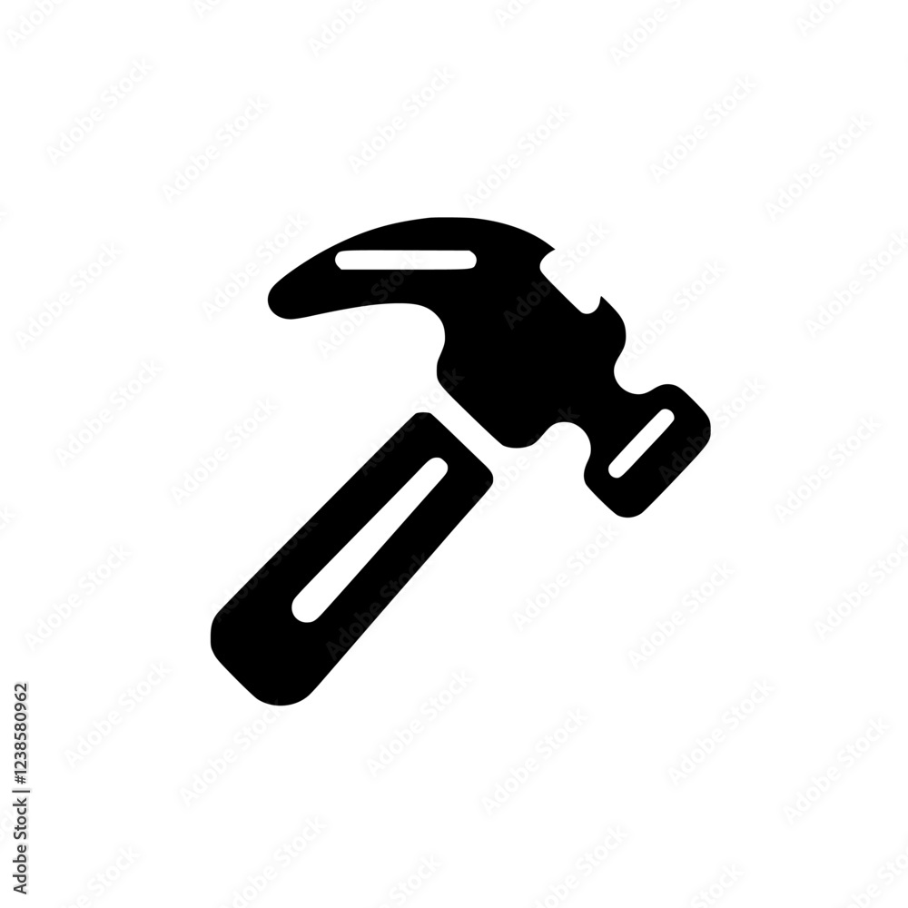 Hammer Icon: A Classic Tool for DIY and Home Improvement Projects. Simple Black and White Design, Perfect for Graphic Resources and Symbolism. Hammer Icon: A Classic Tool for DIY and Home Improvement Projects. Simple Black and White Design, Perfect for Graphic Resources and Symbolism.